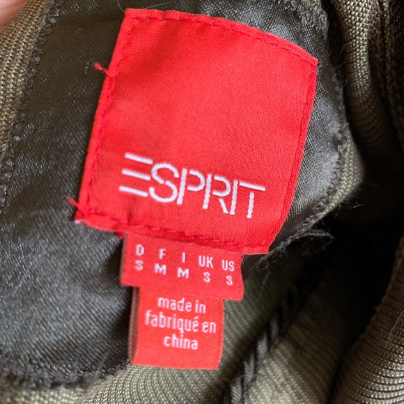 Esprit Pinwale Chocolate Cord Jean Jacket Small - Picture 4 of 6